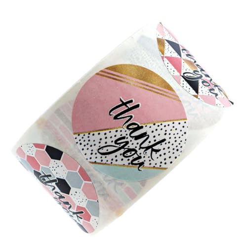 Generisch 1 Geschenkaufkleber für Studentenpartys abschlussgeschenk Party zubehör Thank You Sticker Sticker Party- -Aufkleber- Abschlussfeier Aufkleber Rosa von Generisch