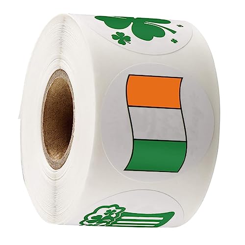 Generisch 1 San Patri Aufkleber St. Patricks Etiketten St. Patricks Day Aufkleber Dekorative Etikettenaufkleber St. Patricks Siegelaufkleber Verpackungsaufkleber Green Kupferplattenaufkleber von Generisch