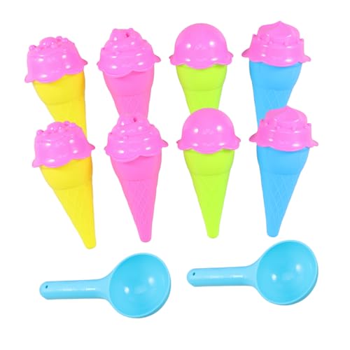 Generisch 1 Satz Eiscreme Spielzeugset für Kreative Sandspielzeuge mit Eistüten und Eistüten Pastellfarben Deckel Blaue Löffel Sicheres Sandkasten für Strand und Garten Generisch 1 Satz Eiscreme Spielzeugset für Kreative Sandspielzeuge mit Eistüten und Eistüten Pastellfarben Deckel Blaue Löffel Sicheres Sandkasten für Strand und Garten von Generisch
