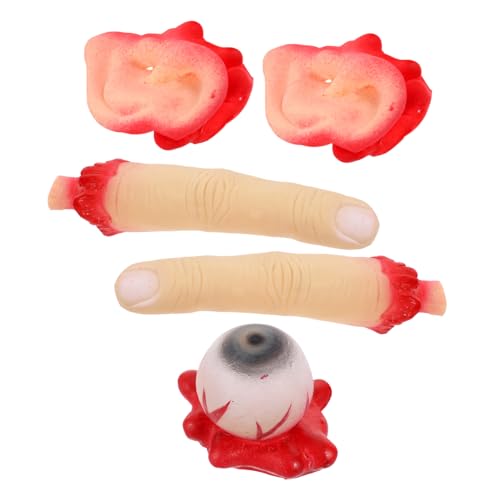 Generisch 1 Satz Halloween-Orgelrequisiten Horror Teil Animatronik Zubehör Kostüm Halloween grusel deko Halloween gruselige deko Ohren gefälschte Finger Halloween-Trick-Requisiten Emulsion von Generisch