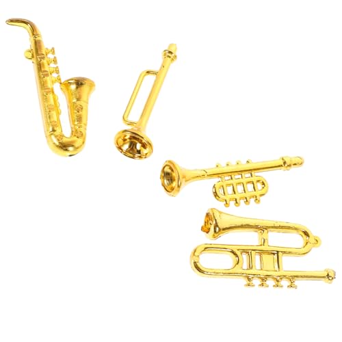 Mini-Saxophon-trompete Musikspielzeug Für Jungen Und Mädchen 4 Stück Mini-hausdekor Mini-Musikinstrument- Mini-Saxophon-trompete Musikspielzeug Für Jungen Und Mädchen 4 Stück Mini-hausdekor Mini-Musikinstrument- von Generisch