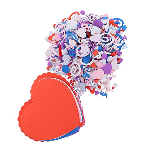 Generisch 1 Satz Liebesblasenaufkleber Valentinstag Schäumt Aufkleber Herzhandwerksaufkleber Partyschmuck Herz Aufkleber Selber Machen Valentinstag Liefert Valentinshandwerk Schaum von Generisch