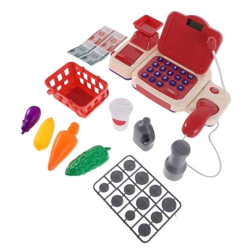 Generisch 1 Satz Mini Supermarkt Registrierkasse mit Scanner und Spielgeld für Jungen und Rollenspiel Lernspielzeug für Jahren für Spielküche und Kaufladen Generisch 1 Satz Mini Supermarkt Registrierkasse mit Scanner und Spielgeld für Jungen und Rollenspiel Lernspielzeug für Jahren für Spielküche und Kaufladen von Generisch