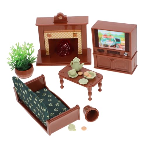 Generisch 1 Satz Mini-spielzeugset Layout Der Puppenhausszene Miniatur-puppenhauszubehör Miniatur-landschaftsornament Mini Möbel Sofaspielzeug Puppenmöbel Mini-hausverzierung Stoff Brown Generisch 1 Satz Mini-spielzeugset Layout Der Puppenhausszene Miniatur-puppenhauszubehör Miniatur-landschaftsornament Mini Möbel Sofaspielzeug Puppenmöbel Mini-hausverzierung Stoff Brown von Generisch