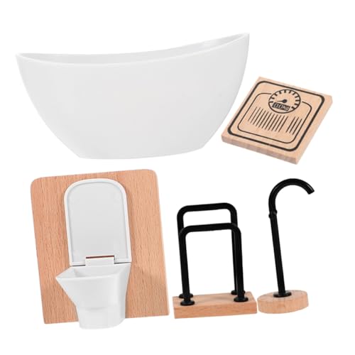 Generisch 1 Satz Puppenzimmer-badezimmerdekorationen Mini Möbel Puppenhaus-badewanne Bausatz Puppenhaus Waschmaschine Toilette Für Puppenhaus Puppenhaus-dekore Puppenhaus Toilette Holz Generisch 1 Satz Puppenzimmer-badezimmerdekorationen Mini Möbel Puppenhaus-badewanne Bausatz Puppenhaus Waschmaschine Toilette Für Puppenhaus Puppenhaus-dekore Puppenhaus Toilette Holz von Generisch