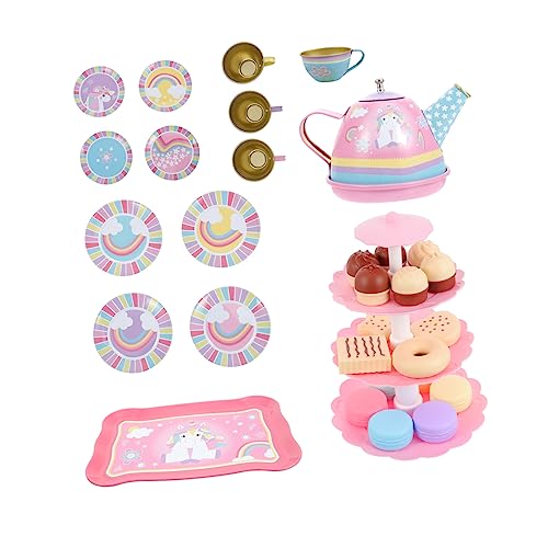 Generisch 1 Satz Spielhaus Teeservice kinderküche kindergeschirr-Set Rollenspielzeug Lernspielzeug für Nachmittagstee zubereiten Weißblech Colorful Generisch 1 Satz Spielhaus Teeservice kinderküche kindergeschirr-Set Rollenspielzeug Lernspielzeug für Nachmittagstee zubereiten Weißblech Colorful von Generisch