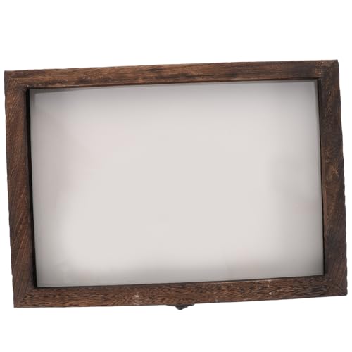 Generisch 1 Set Box Musterbox Fußball Vitrine Pin Vitrine CD Display Rahmen Vitrine Vitrine Für Schmetterling Schmetterlingsschirm Aus Holz von Generisch