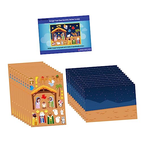 Generisch 1 Set Krippen Outfit Kinderspielzeug B Kinderaufkleber Mädchenspielzeug Mädchenspielzeug Nagelaufkleber DIY Pädagogische Abziehbilder Aufkleber DIY Aufkleber von Generisch