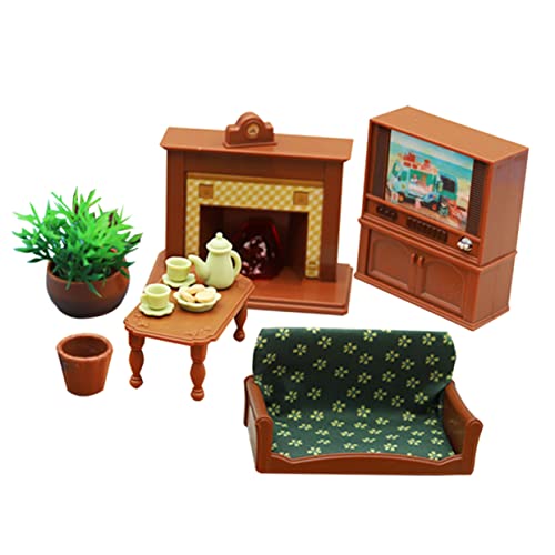 Generisch 1 Set Simuliertes Wohnzimmersofa Fernsehgerät Rollenspiel Minihaus Wohnzimmerzubehör Minihausmöbel Puppenhauszubehör Puppenhausmöbel Dekoration Kunststoff Generisch 1 Set Simuliertes Wohnzimmersofa Fernsehgerät Rollenspiel Minihaus Wohnzimmerzubehör Minihausmöbel Puppenhauszubehör Puppenhausmöbel Dekoration Kunststoff von Generisch