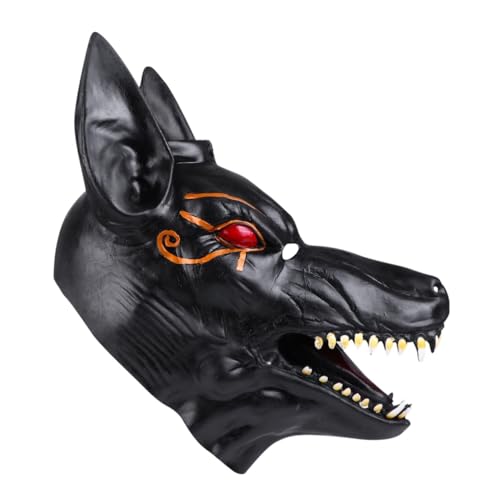 Generisch 1 Stück Halloween Ball Verkleiden Sich Gruselige Wolfshaubenmaske Wolfsmaske Wolfskostüm Halloween Zubehör Fragen Sie Nach Halloween Tier Cosplay Requisite Gruselmaske Cosplay von Generisch