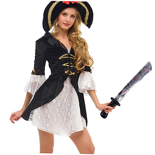 Generisch 1 Stück Kunststoff Messer Requisiten Halloween Requisite Gruselige Requisite Hintergrund Requisite Blutige Piraten Requisite B Halloween Kostüme Maske Halloween von Generisch