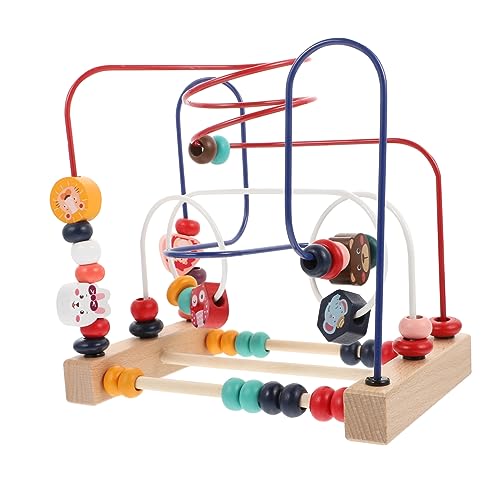 Generisch 1 Stück Perlenspielzeug B Achterbahn Kinderspielzeug Perlen Roller Perlenlabyrinth Geburtstag Holzspielzeug Frühpädagogisches Lernspielzeug Eisen Bunt von Generisch