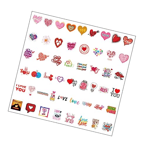 Generisch Set Mit 50 Dekorativen Selbstklebenden Aufklebern in Herzform Für Die Kühlschrankdekoration Zum Valentinstag Generisch Set Mit 50 Dekorativen Selbstklebenden Aufklebern in Herzform Für Die Kühlschrankdekoration Zum Valentinstag von Generisch
