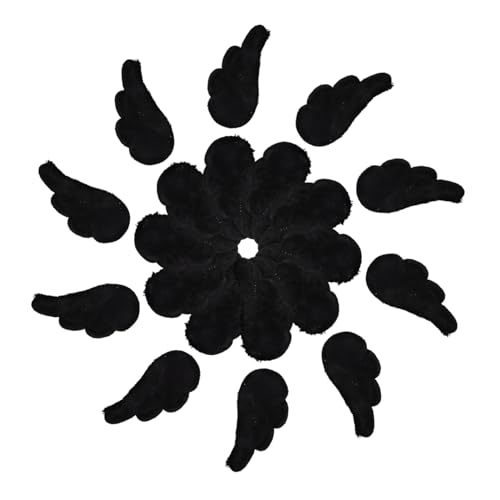 Generisch 10 Paar Kleine Schwarze Engelsflügel Zum Basteln, Handgefertigte Stoffflügel, Aufnäher, Abnehmbare Flügel Für Puppen, Ornamente Und Heimdekoration Generisch 10 Paar Kleine Schwarze Engelsflügel Zum Basteln, Handgefertigte Stoffflügel, Aufnäher, Abnehmbare Flügel Für Puppen, Ornamente Und Heimdekoration von Generisch
