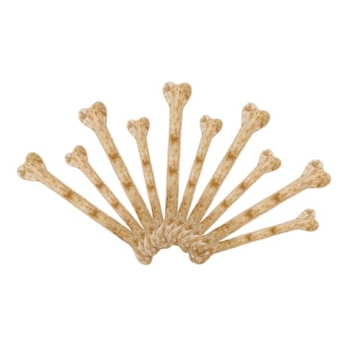 Generisch 10 Stück Simulierte Knochendekorationen Knochen-Halloween- gefälschter Kleiner Knochenschmuck Mini-Knochen-Halloween gefälschter Kleiner Stützknochen DIY Knochenstütze Plastik von Generisch