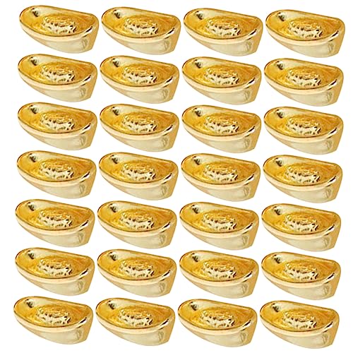 Generisch 100 Stück Goldene Ingots Dekorative Modelle Kleine Hausornamente aus Elegante DIY Bastelwaren für Zuhause Büro und Generisch 100 Stück Goldene Ingots Dekorative Modelle Kleine Hausornamente aus Elegante DIY Bastelwaren für Zuhause Büro und von Generisch