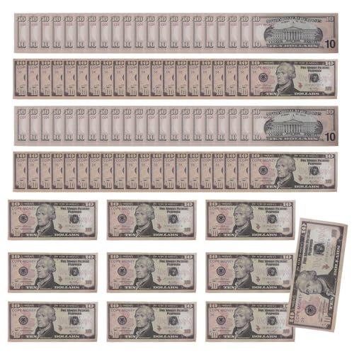 Generisch 100Pcs Fake Money, Prop Play Money - Realistic Dollar Bills for Movie Filming, Kids Games, Party Fun, and Magic Tricks Generisch 100Pcs Fake Money, Prop Play Money - Realistic Dollar Bills for Movie Filming, Kids Games, Party Fun, and Magic Tricks von Generisch