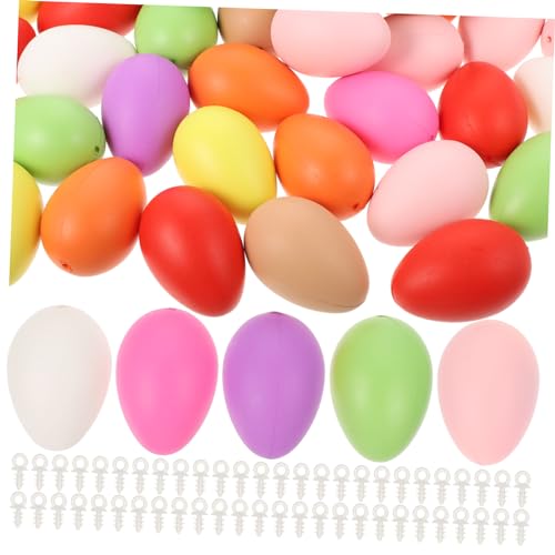 Osterkorbfüller 100 Stück Handbemalte Simulationseier Kreative Eier Für Kinderspielzeug Osterkorb-Dekoration Osterkorbfüller 100 Stück Handbemalte Simulationseier Kreative Eier Für Kinderspielzeug Osterkorb-Dekoration von Generisch