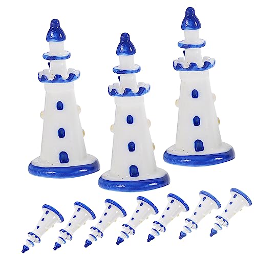 Generisch 10St Mini-Leuchtturm Fee Modell Dekoration für Zuhause Figuren Tischdekoration für kinderspielzeug Wohnkultur Dekorationszubehör für Mikrolandschaften Harz Blue Generisch 10St Mini-Leuchtturm Fee Modell Dekoration für Zuhause Figuren Tischdekoration für kinderspielzeug Wohnkultur Dekorationszubehör für Mikrolandschaften Harz Blue von Generisch