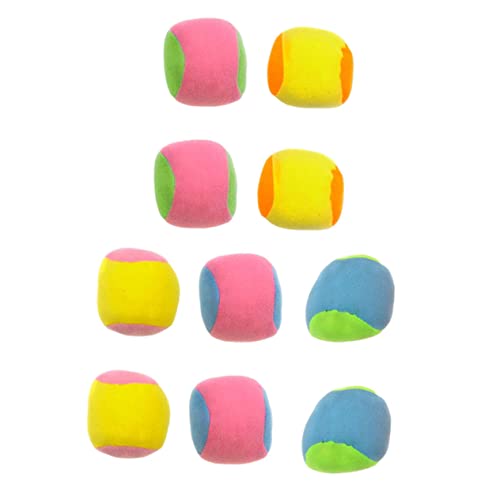 Generisch 10st GOO-Ball Schlagball Werfen Kinderzubehör Fangbälle Werfen Ballspiel Fangen Lustiges Fangballspiel Stoff Colorful von Generisch