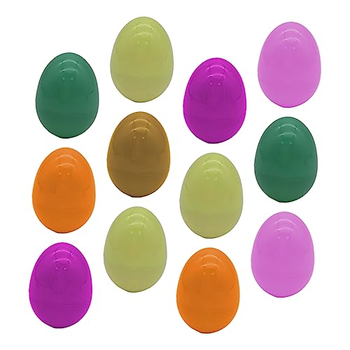 Generisch 12St Ostereier für kinderspielzeug easter decoration spielsachen gefälschte Eier Künstliche Eier Eierschale aus Kunststoff osterparty gefallen Plastik von Generisch