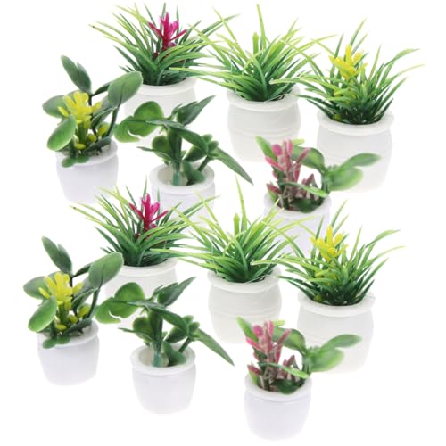 Generisch 14 Stück Mini-Pflanzenmodell Puppe Garten Bonsai Modell Kleiner Blumenpot Miniaturdekor Mini -Hausdekoration Tiny Bonsai Model Mini-Hausfiguren Material: Kunststoff Grün Generisch 14 Stück Mini-Pflanzenmodell Puppe Garten Bonsai Modell Kleiner Blumenpot Miniaturdekor Mini -Hausdekoration Tiny Bonsai Model Mini-Hausfiguren Material: Kunststoff Grün von Generisch