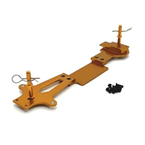 Generisch 144001 144002 144010 144016 144018 Riaario Metal Second Stock Board Platte mit Body Mount Post -Upgrade -Teilen, die mit 1 14 -Skala -RC -Autos kompatibel sind(Yellow) von Generisch