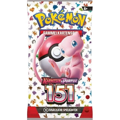 Generisch 151 Booster deutsche Ausgabe: Booster Pack + Heartforcards Versandschutz - 10 Karten (inkl. 3 Holokarten) und 1 Online-Code Karte von Generisch