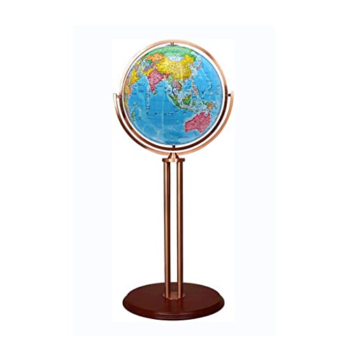 Generisch 16,5 Zoll Globus Boden Stehen pädagogische Erde Globus mit Holzsockel for Home Decor(B) von Generisch