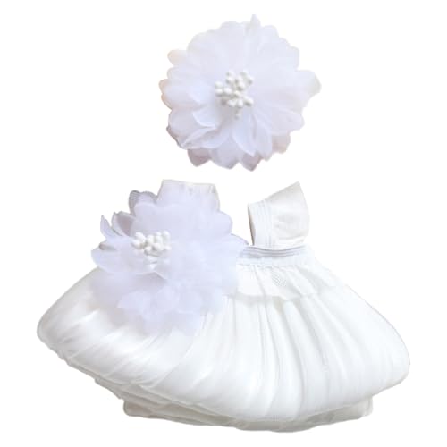 Generisch 17 cm Puppen-Weiß-Kleiderset Hochzeitskleid Puppe Weiße Kleidung für Beliebte Puppen Zubehör Anziehkleidung für Süße Puppen Kunsthandwerk (F, A) von Generisch