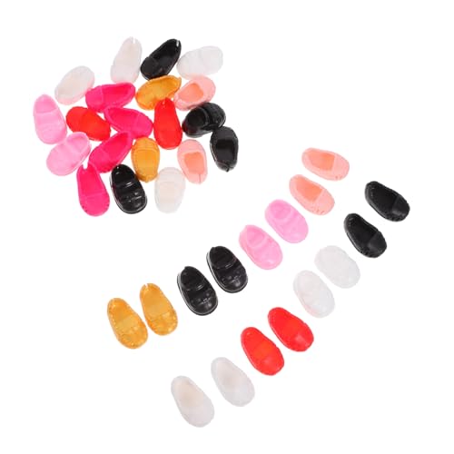 Generisch 18 Paare Puppenschuhe für Große Puppen Mini Süße Cartoon Schuhe Langlebiges Material Vielseitige Puppenzubehör Perfektes Outfit Accessoire für Jede Gelegenheit von Generisch