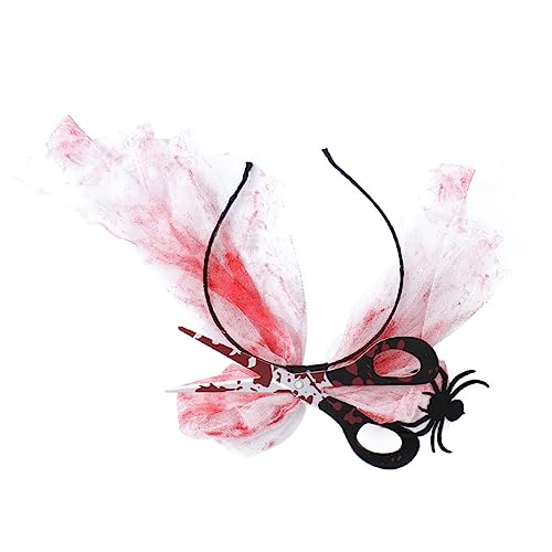 Generisch 1stk Halloween-stirnband Haarband Aus Blutgaze Horror-stirnband Für Halloween Halloween-party-requisite Blutendes Stirnband Horror-stirnband-requisite Haarband Für Halloween Vlies von Generisch