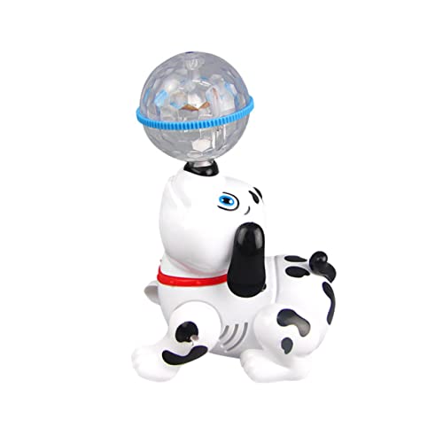 Generisch 1stk Leichte Musik Hund Kinderspielzeug Tanzender Roboter Musikalisches Musical Tanzendes Weiß von Generisch
