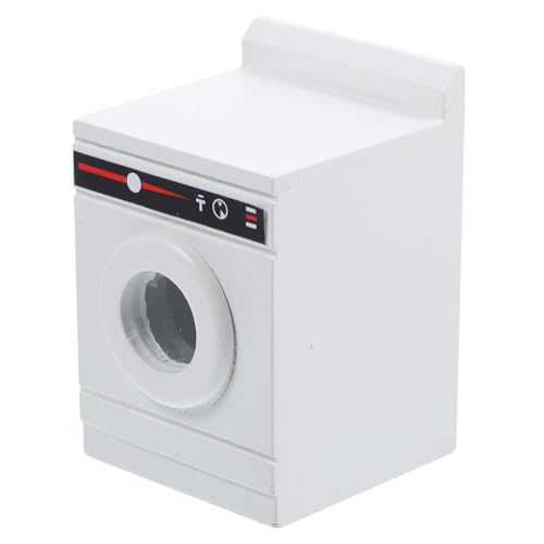 Generisch 1stk Mini-Waschmaschine Dekorative Desktop-Dekoration Mini-hausverzierung Mini-Modell-schmuck Simulation Waschmaschine Imitierte Unterlegscheibe Waschmaschinenmodell Weiß Plastik von Generisch