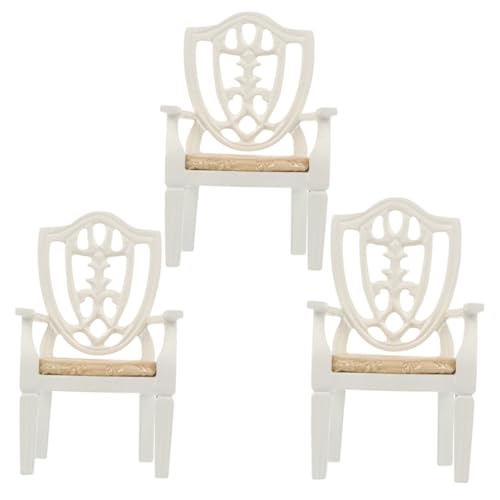 1:12 Miniatur-holzstuhl Pädagogisches Spielzeug Für Jungen Und Mädchen Puppenhaus Babypuppe Mini- Spielstuhl von Generisch