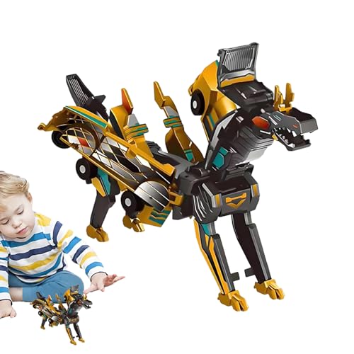 Generisch 2 In 1 Dinoosaurierauto -Spielzeug - Automatische Verformung Und Magnetverbindungsfahrzeug | Toys Kids, Vorschuljungen & Mädchen, Bildungsgeschenk Für Kleinkinder Verwandeln von Generisch