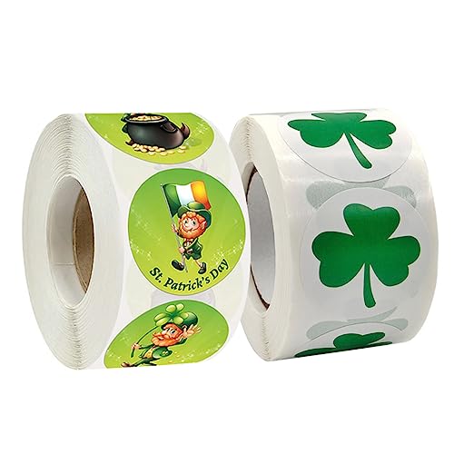 Generisch 2 Rollen Irland Aufkleber Runde Aufkleber Kreisförmige Aufkleber Grüne Ornamente Nagelaufkleber Etikettenaufkleber Papieraufkleber Runde Verpackungsaufkleber Abziehbilder Generisch 2 Rollen Irland Aufkleber Runde Aufkleber Kreisförmige Aufkleber Grüne Ornamente Nagelaufkleber Etikettenaufkleber Papieraufkleber Runde Verpackungsaufkleber Abziehbilder von Generisch
