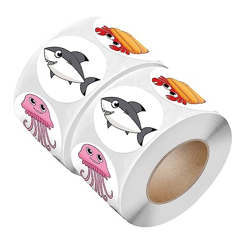 Generisch 2 Rollen Sticker Animal Aufkleber für Dekorative Belohnungssticker für Bastelprojekte Haftend für Motivationszwecke von Generisch