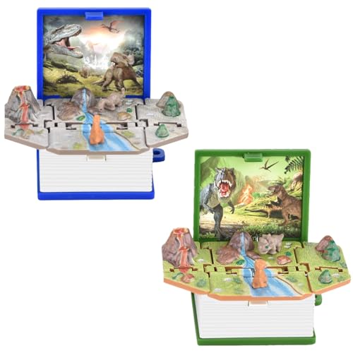 Generisch 2 Stück 3D Buch Schlüsselanhänger - Pop-Up Bomben Design, Faltbarer Mini Schlüsselring für Rucksack & Autoschlüssel, Kreatives DIY von Generisch