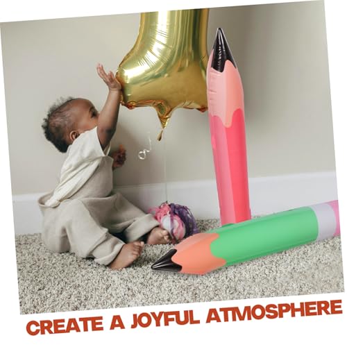 Generisch 2 Stück Aufblasbare PVC Bleistift Ballons Bunte Party und Klassenzimmerdekoration Robustes Material Vielseitige Foto Requisiten für Schulfeiern und Geburtstagsfeste Generisch 2 Stück Aufblasbare PVC Bleistift Ballons Bunte Party und Klassenzimmerdekoration Robustes Material Vielseitige Foto Requisiten für Schulfeiern und Geburtstagsfeste von Generisch