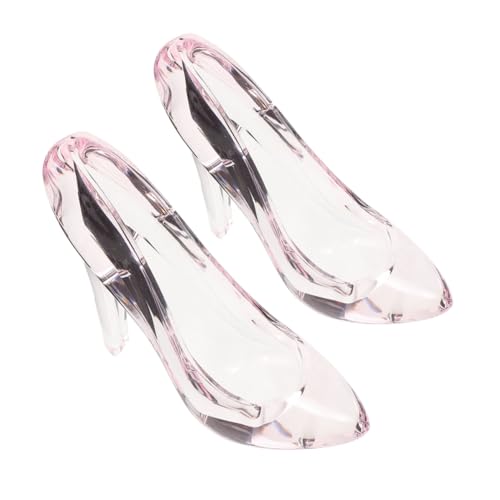 Generisch 2 Stück Elegante High-heel-schuh-statuen, Atemberaubende Schuhdekorationen, High-heel-schuh-ornament, Tisch-prinzessin-slipper-figur, Elegante High-heel-schuh-ornamente von Generisch