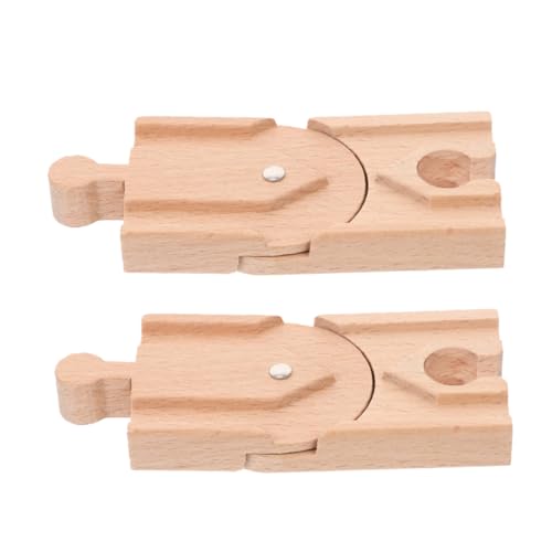 Generisch 2 Stück Holz Gleise Zubehör Teiliges DIY für Kreative Bahnanlagen Sicher und Stabil für Jungen und Fördert Fantasie und Motorische Fähigkeiten Generisch 2 Stück Holz Gleise Zubehör Teiliges DIY für Kreative Bahnanlagen Sicher und Stabil für Jungen und Fördert Fantasie und Motorische Fähigkeiten von Generisch