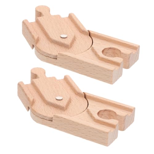 Generisch 2 Stück Holzschienen Zubehör für DIY Zugstrecke Kompatibel mit Holzspielzeug für Kreative Spielszene und Pädagogisches Lernen für Jungen Generisch 2 Stück Holzschienen Zubehör für DIY Zugstrecke Kompatibel mit Holzspielzeug für Kreative Spielszene und Pädagogisches Lernen für Jungen von Generisch