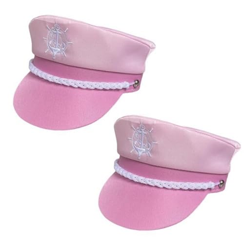 Generisch 2 Stück Kapitänsmütze Rosa Matrosenmüt Erwachsene Matrosenkapitänsmütze Kapitän Yacht Hut Mütze Matrosen Seemann Hüte Stickerei Admiral Marine Mütze Kostümhut Zubehör Generisch 2 Stück Kapitänsmütze Rosa Matrosenmüt Erwachsene Matrosenkapitänsmütze Kapitän Yacht Hut Mütze Matrosen Seemann Hüte Stickerei Admiral Marine Mütze Kostümhut Zubehör von Generisch