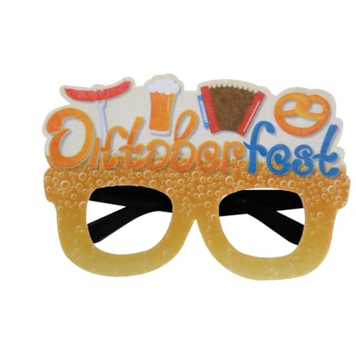 Generisch 2 Stück Riesige Lustige Bierkrug-Brille – Perfektes Oktoberfest Foto-Prop für Partys & Feste (20) von Generisch