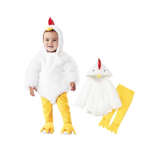 Generisch 2-Teiliges Set Halloween Kostüm Baby Unisex, Süßes Huhn kostüm für Babys, Tier Küken Strampler mit Hosen, Winter Fleece Kapuzen Jumpsuit, Cartoon Babykleidung für Cosplay Karnevalskostüm Generisch 2-Teiliges Set Halloween Kostüm Baby Unisex, Süßes Huhn kostüm für Babys, Tier Küken Strampler mit Hosen, Winter Fleece Kapuzen Jumpsuit, Cartoon Babykleidung für Cosplay Karnevalskostüm von Generisch