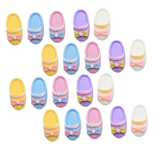 Generisch 20 Stück Cartoon Mini Slipper Mini Hausdekoration DIY Mini Schmuck (zufällige Farbe) von Generisch