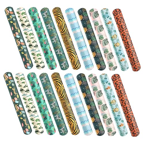 Generisch 20 Stück Pack Jungle Tiere Schnapparmbänder Leichte Slap Armbänder für Kindergeburtstagsfeiern Mitgebsel und Gastgeschenke Tierdesign für Spaß und Kreativität Generisch 20 Stück Pack Jungle Tiere Schnapparmbänder Leichte Slap Armbänder für Kindergeburtstagsfeiern Mitgebsel und Gastgeschenke Tierdesign für Spaß und Kreativität von Generisch