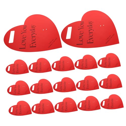 Generisch 20 Stücke Blumen Verpackungsmaterial Einzelne Rose Hülse Verpackung Papier Herz Kartenhalter Für Valentinstag Hochzeit Party von Generisch