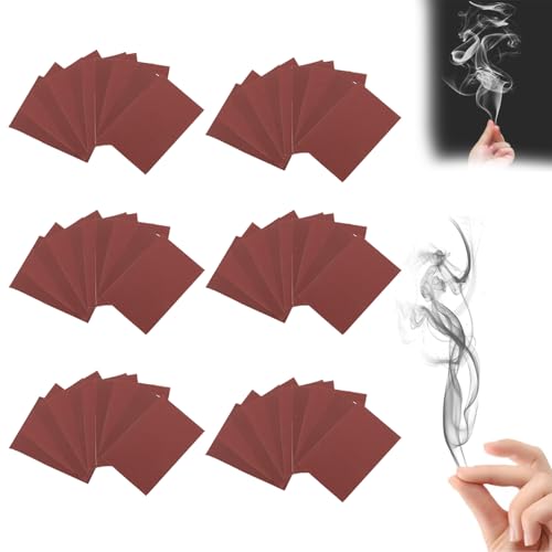 Generisch 200Pcs Finger Smoke Magic, My Mystic Smoke, Hells Magic Article Paper, Funny Magic Card Magic Trick to Make Smoke with Your Fingers Performance Props (60Pcs, 7x10cm) von Generisch